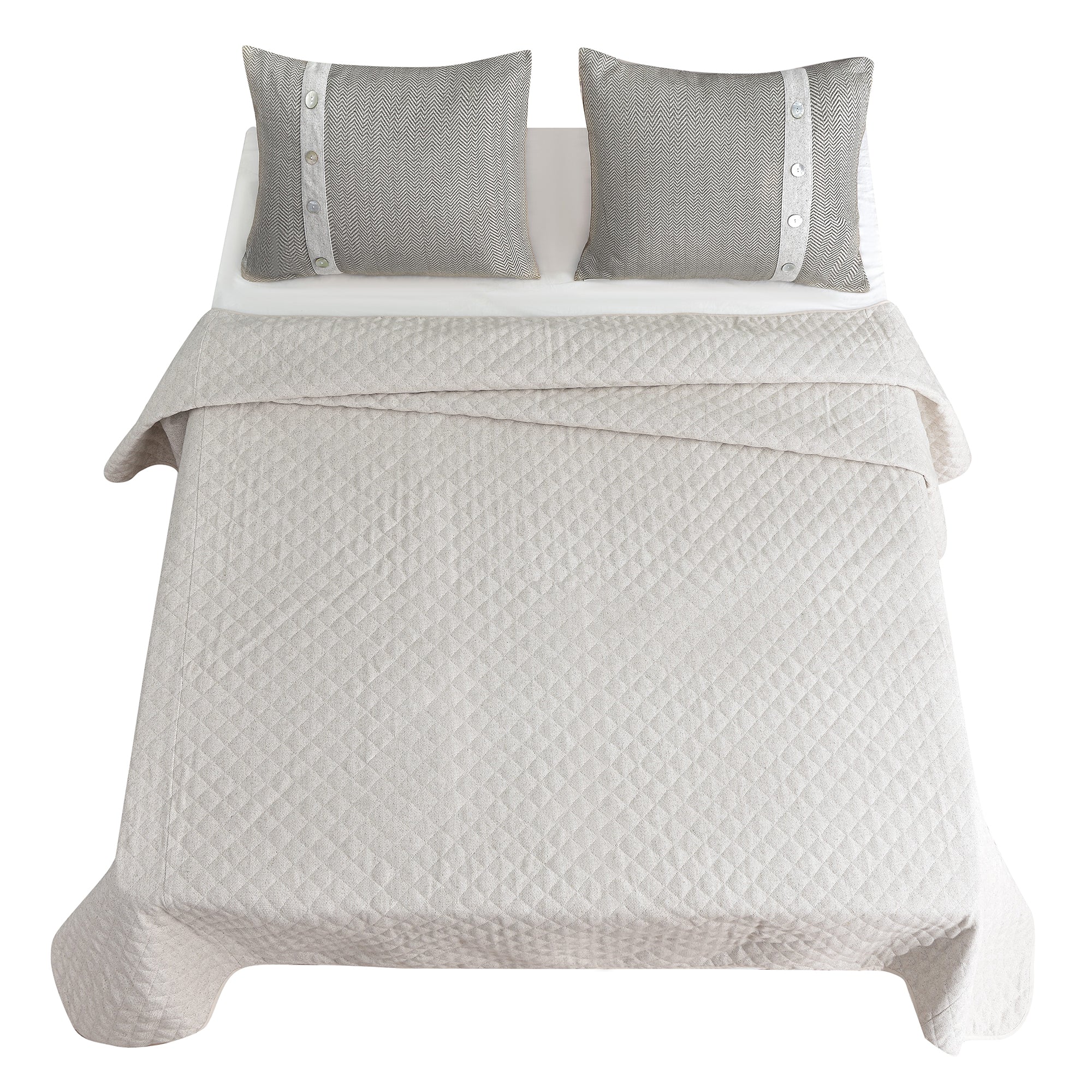 HiEnd Accents Fairfield Linen Coverlet Set