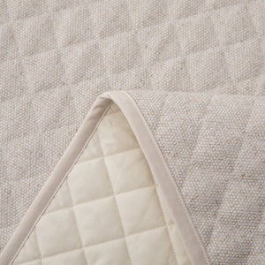 HiEnd Accents Fairfield Linen Coverlet Set FB3900-TW-SN Cream, Tan Coverlet: Face: 65% Polyester, 35% Linen. Back: 35% Cotton, 65% Polyester. Filling: 100% Polyester; BedSkirt: Skirt: 100% Polyester, Decking:100% Polyester; Standard Sham: 95% Polyester,5% Linen(1pc) 68x88x3