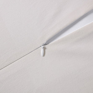 HiEnd Accents Chenille Herringbone Duvet Cover Set FB3901DS-SQ-SN Sand Duvet Cover - Face: 100% polyester; Back: 100% cotton. Pillow Sham - 100% polyester. 92 x 96