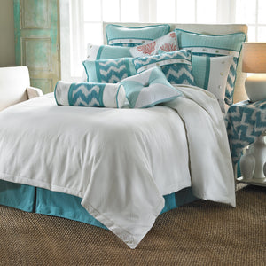 HiEnd Accents Catalina Duvet Cover FB3930DU-SK-OC Multi 15% Polyester, 70% Cotton,15% Linen 96x110x0.5