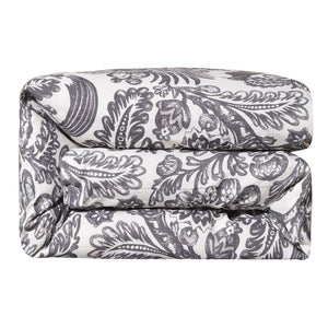 HiEnd Accents Augusta Toile Duvet Cover FB4162DU-SQ-OC Black, White Face: 80% polyester, 20% cotton; Back: 100% cotton 92x96x0.5