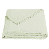 HiEnd Accents Linen Cotton Diamond Quilt FB6100-FQ-SE Sea Foam Face: 55% linen, 45% cotton; Back: 100% cotton; Fill: 100% polyester 92x92x0.5