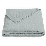 HiEnd Accents Linen Cotton Diamond Quilt FB6100-FQ-SG Seaglass Face: 55% linen, 45% cotton; Back: 100% cotton; Fill: 100% polyester 88x92x0.5