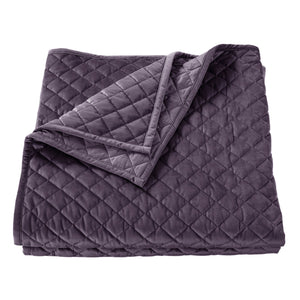 HiEnd Accents Velvet Diamond Quilt FB6300-FQ-AM Amethyst Face: 100% polyester, Back: 100% Cotton. Filling: 100% polyester 92x96x1