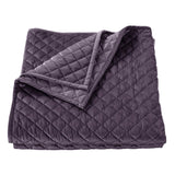 HiEnd Accents Velvet Diamond Quilt FB6300-KG-AM Amethyst Face: 100% polyester, Back: 100% Cotton. Filling: 100% polyester 110x96x1