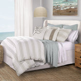 HiEnd Accents Prescott Comforter Set FB6400-SK-TP Taupe Comforter face 100% cotton, insert fill 100% polyester. 110x96x1