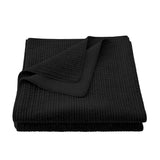 HiEnd Accents Stonewashed Cotton Velvet Quilt FB6500-KG-BK Black Face and Back: 100% cotton; Fill: 100% polyester 110x96x0.3