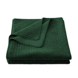 HiEnd Accents Stonewashed Cotton Velvet Quilt FB6500-KG-EM Emerald Face and Back: 100% cotton; Fill: 100% polyester 110x96x0.3