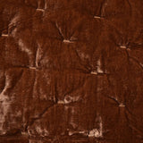 HiEnd Accents Stella Faux Silk Velvet Quilt FB6700-KG-CB Copper Brown Face: 70% rayon, 30% nylon; Lining: 100% cotton 110x96x1