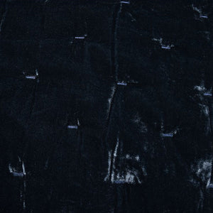 HiEnd Accents Stella Faux Silk Velvet Quilt FB6700-KG-MB Midnight Blue Face: 70% rayon, 30% nylon; Lining: 100% cotton 110x96x1