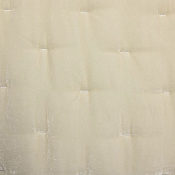 HiEnd Accents Stella Faux Silk Velvet Quilt FB6700-KG-ST Stone Face: 70% rayon, 30% nylon; Lining: 100% cotton 110x96x1