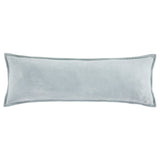 HiEnd Accents Stella Faux Silk Velvet Long Lumbar Pillow FB6800P9-OS-IB Icy Blue Shell: 70% rayon, 30% nylon; Fill: 100% waterfowl feathers 14x42