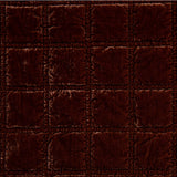 HiEnd Accents Stella Faux Silk Velvet Double Box Stitch Throw FB6800TH-OS-CB Copper Brown Face: 70% rayon, 30% nylon; Back: 100% cotton; Fill: 100% polyester 50x60