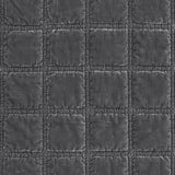 HiEnd Accents Stella Faux Silk Velvet Double Box Stitch Throw FB6800TH-OS-SL Slate Face: 70% rayon, 30% nylon; Back: 100% cotton; Fill: 100% polyester 50x60