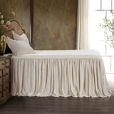 HiEnd Accents Stella Faux Silk Velvet Bedspread Set FB6900-QN-ST Stone 70% rayon, 30% nylon 60x80x33