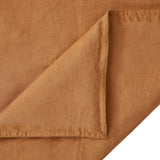 HiEnd Accents 100% French Flax Linen Reversible Duvet Cover Set FB7100DS-SK-CM Caramel Duvet Cover - Face and Back: 100% linen. Pillow Sham - Face and Back: 100% linen. 110x96