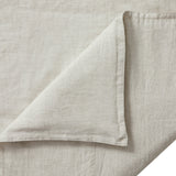 HiEnd Accents 100% French Flax Linen Reversible Duvet Cover Set FB7100DS-SK-NT Natural Duvet Cover - Face and Back: 100% linen. Pillow Sham - Face and Back: 100% linen. 110x96