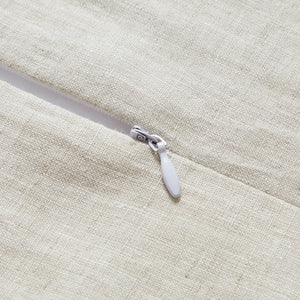 HiEnd Accents 100% French Flax Linen Reversible Duvet Cover Set FB7100DS-SK-NT Natural Duvet Cover - Face and Back: 100% linen. Pillow Sham - Face and Back: 100% linen. 110x96