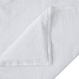 HiEnd Accents 100% French Flax Linen Reversible Duvet Cover Set FB7100DS-SK-WH White Duvet Cover - Face and Back: 100% linen. Pillow Sham - Face and Back: 100% linen. 110x96