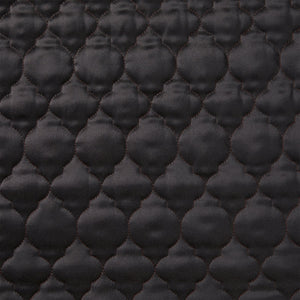 HiEnd Accents High Shine Satin Quilt FB7135-SQ-EP Espresso Face: 52% viscose, 48% polyester; Back: 100% cotton; Fill: 100% polyester 92x96