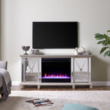Sei Furniture Toppington Mirrored Fireplace Media Console Fc1010356 Fc1010356