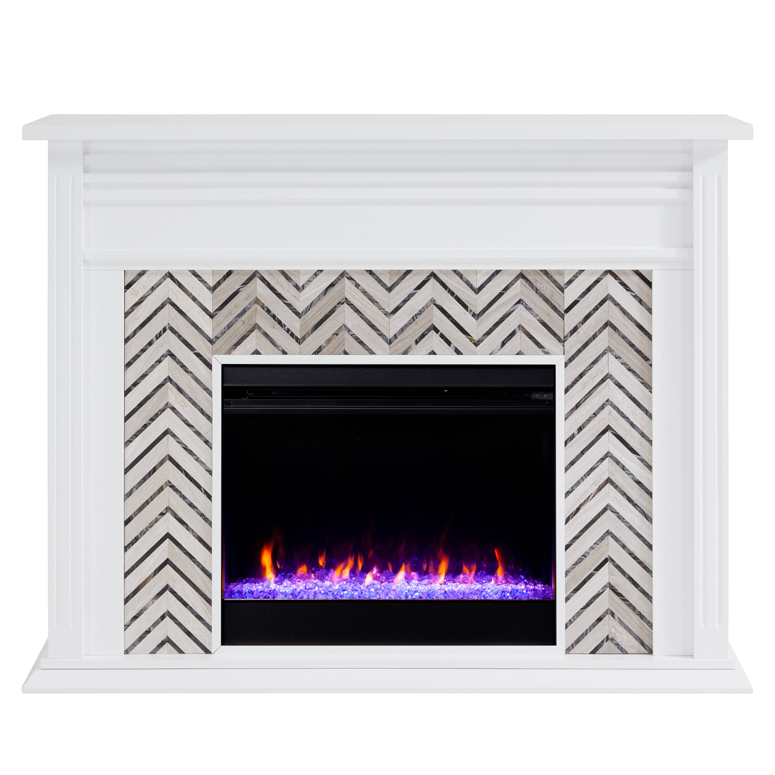 Hebbington Electric Fireplace Mantel - Thumbnail 2