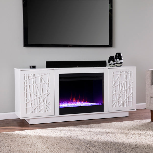 Sei Furniture Delgrave Color Changing Fireplace W Media Storage Fc1095656