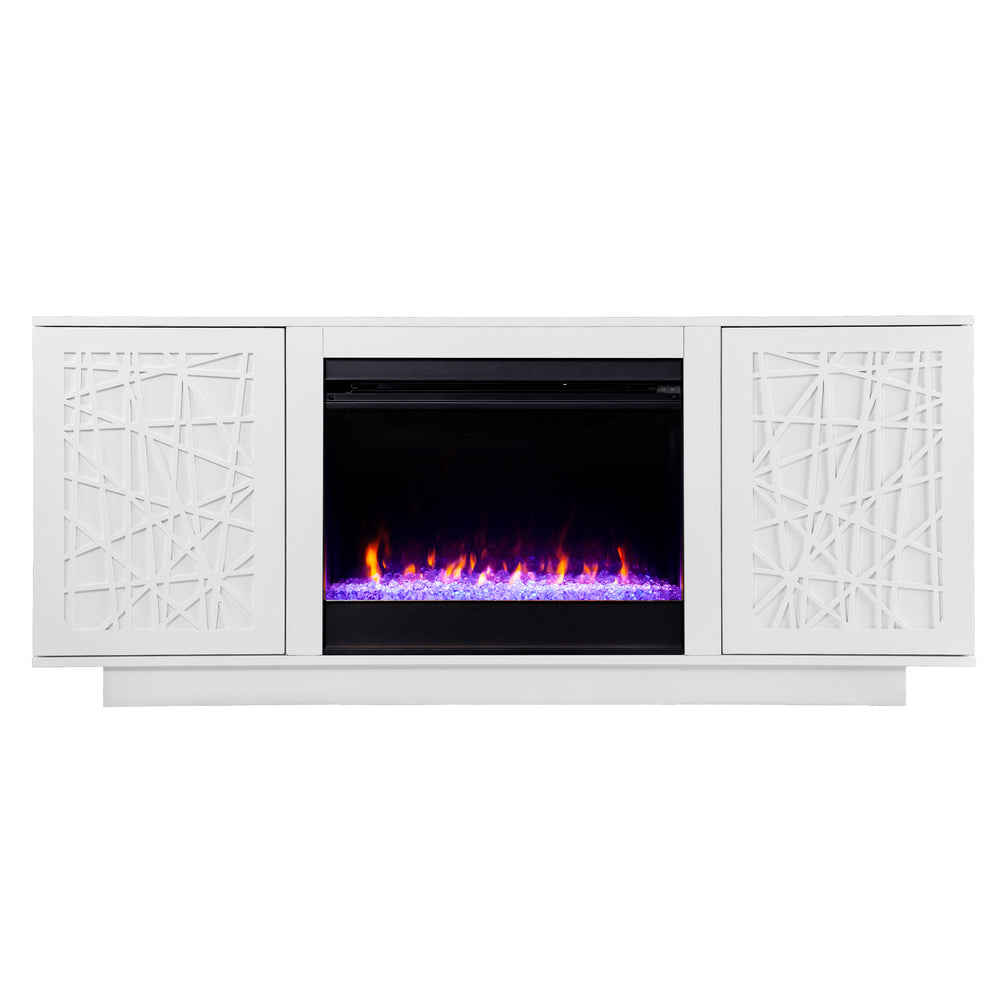 Sei Furniture Delgrave Color Changing Fireplace W Media Storage Fc1095656