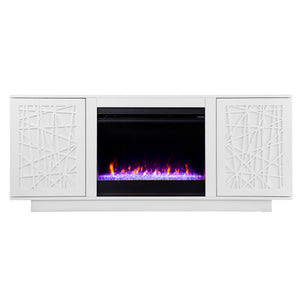 Sei Furniture Delgrave Color Changing Fireplace W Media Storage Fc1095656