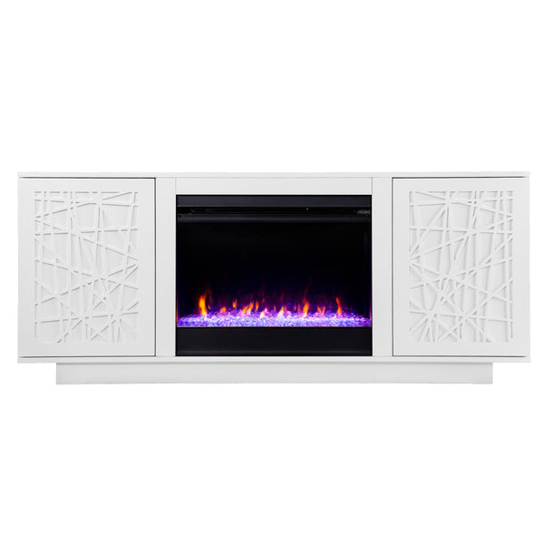 Sei Furniture Delgrave Color Changing Fireplace W Media Storage Fc1095656