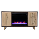 Sei Furniture Wilconia Color Changing Fireplace W Media Storage And Carved Details Fc1136956