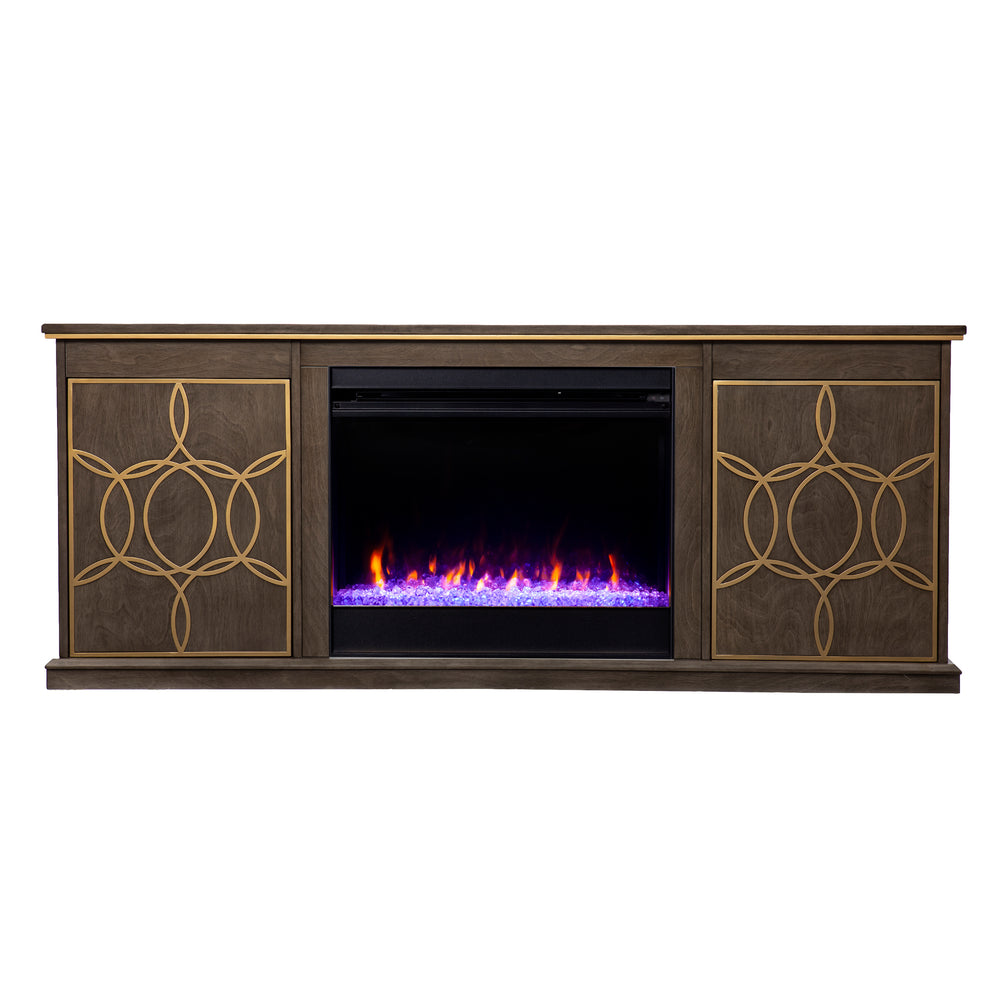 Sei Furniture Yardlynn Color Changing Fireplace Console W Media Storage Fc1137356