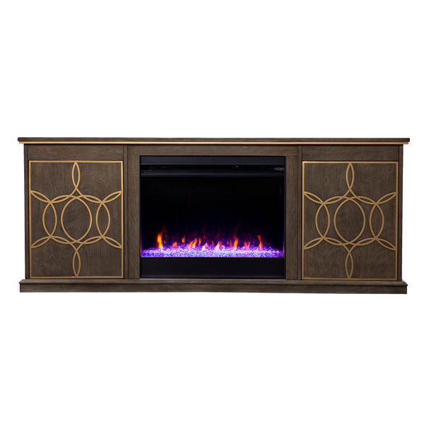 Sei Furniture Yardlynn Color Changing Fireplace Console W Media Storage Fc1137356