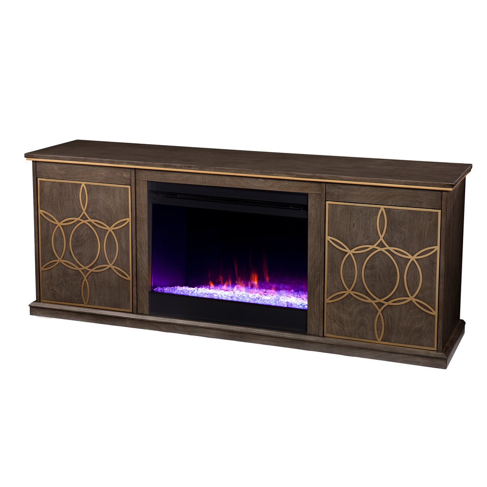 Sei Furniture Yardlynn Color Changing Fireplace Console W Media Storage Fc1137356