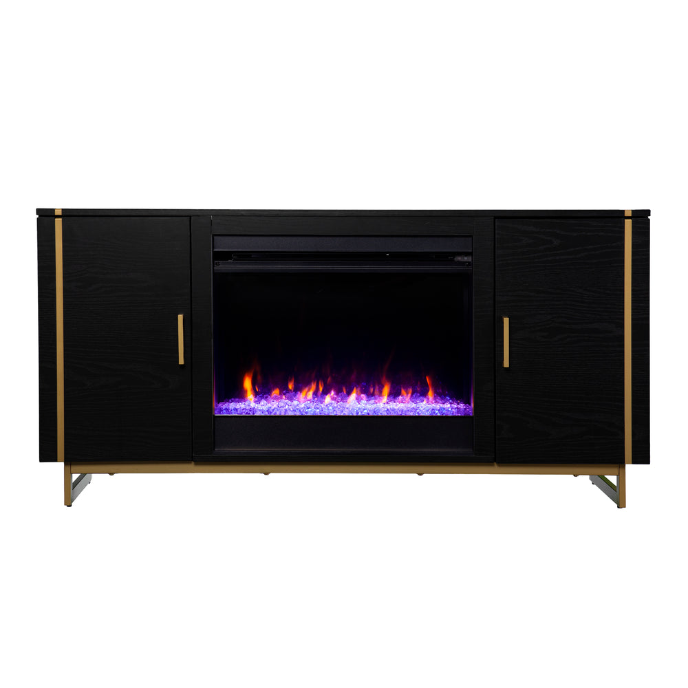 Sei Furniture Biddenham Color Changing Fireplace Console W Media Storage Fc1138056