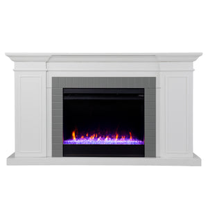 Sei Furniture Rylana Bookcase Color Changing Fireplace Fc1154359