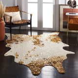 Safavieh Faux Cow Hide 207 Powerloomed 75% Polyester + 25% Acrylic Rug FCH207T-68