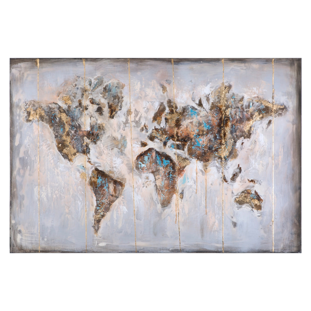 Yosemite Home Decor Map Abstract Artwork
