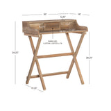 Coy Rustic Brown Folding Desk