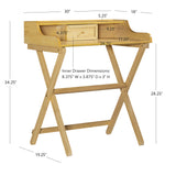 Coy Natural Folding Desk