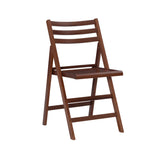 Mariabella Folding Chair Set of 2  Walnut