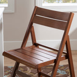 Rinaldo Folding Chair Set of 2 Walnut
