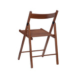 Rosalia Folding Chair Set of 4  Walnut