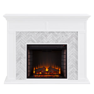 Sei Furniture Torlington Marble Tiled Fireplace Fe1009359