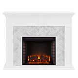 Torlington Marble Tiled Fireplace