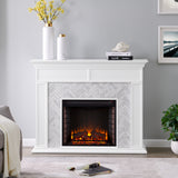 Sei Furniture Torlington Marble Tiled Fireplace Fe1009359
