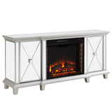 Sei Furniture Toppington Mirrored Fireplace Media Console Fe1010356 Fe1010356