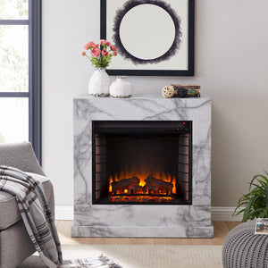 Sei Furniture Dendale Faux Marble Fireplace Fe1062859 Fe1062859