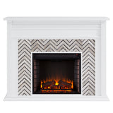 Hebbington Tiled Marble Fireplace