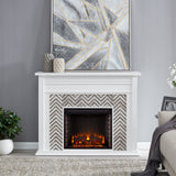 Sei Furniture Hebbington Tiled Marble Fireplace Fe1080759